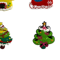 Aimant de réfrigérateur magnétique en PVC créatif personnalisé, aimant décoratif en colle souple, aimant de Noël, forme irrégulière, image DIY, commande d'échantillon
