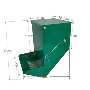 Alimentador <span class=keywords><strong>de</strong></span> Metal con tapa para mascotas, calidad superior, para conejos, conejillos <span class=keywords><strong>de</strong></span> indias, roedores, conejos - Product Image 2