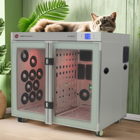 Armoire de séchage et chambre de séchage automatique de luxe moderne pour animaux de compagnie, pour chiens et chats, en plastique et caoutchouc