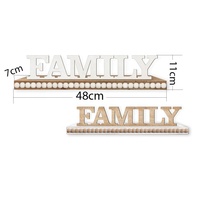 Luckywind – panneau de Table à linge, décorations sur pied, lettres en bois Vintage avec base en perles de bois pour la maison, nouvel arrivage