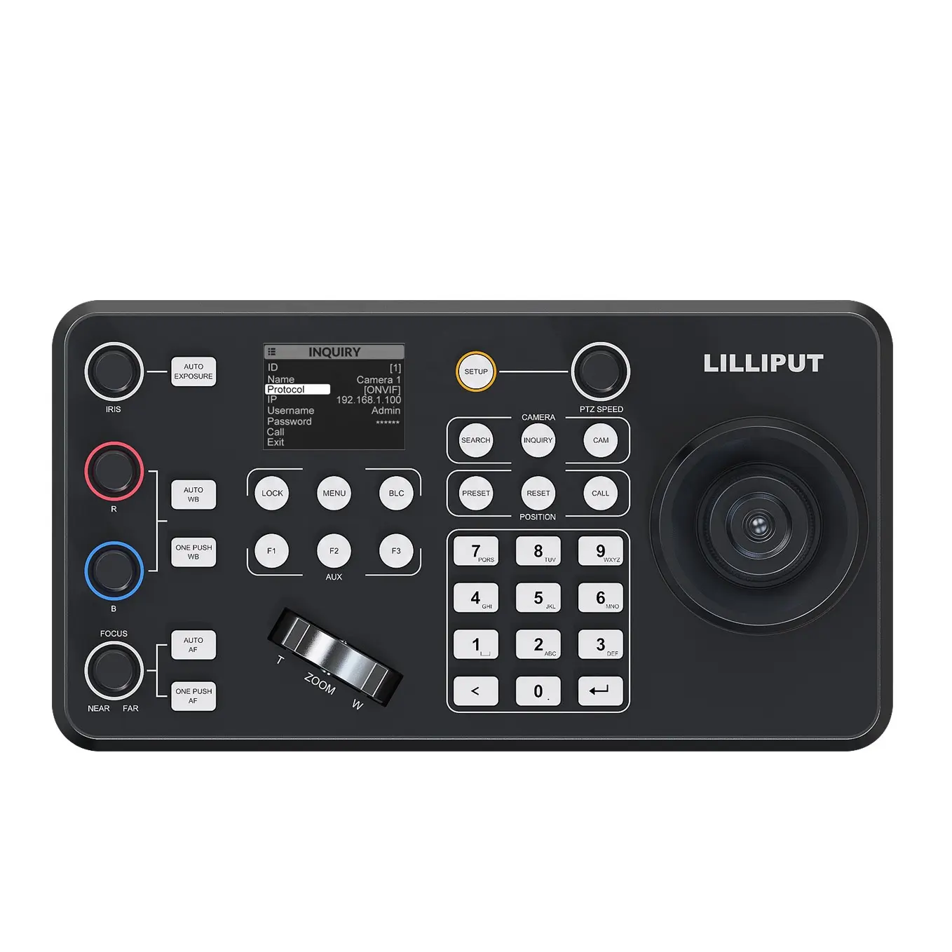 LILLIPUT PTZ Camera Joystick Controller K1 Keyboard Control Iris, Focus, White Balance, Exposure
