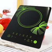 Cuisinière à induction à brûleur unique de haute qualité 1800W, plaque de cuisson électrique portable mini, panneau en verre trempé, commande tactile par capteur