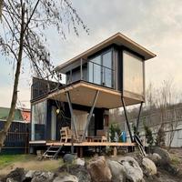 Maison préfabriquée moderne en acier de 20 pieds, kit plat, petite maison modulaire pour usage extérieur, prix usine