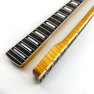 คอกีตาร์ทรง ST แบบ Flame Maple ขนาด 9.5 นิ้ว รัศมีโค้ง 22 เฟรต เคลือบเงาอย่างดี สำหรับกีตาร์ทรง ST ลดราคาพิเศษ - Product Image 4