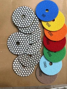 250mm 7-step Dry Wet Diamond Stone Polishing Buffing Pads Set 3.0mm Thickness Medium Hardness Granite <strong>Marble</strong> <strong>Polish</strong> OEM 3-Year - Product Image 2