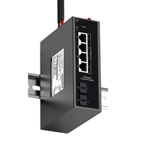 Switch Industrial Administrado con Velocidad de Transmisión de 1Gbps, 4-8 Puertos, Compatible con Fibra Óptica POE, Gs HR600-SW205 en Stock