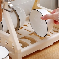 Égouttoir de cuisine DS1012, support de rangement pour vaisselle, étagère à assiettes, comptoir, égouttoir à vaisselle, support de rangement pour vaisselle de cuisine