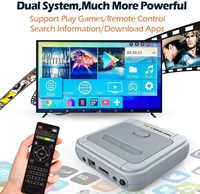 Konsol Super x-pro, konsol Video Game dengan kartu SD, 30,000 + Game bawaan, dengan 2 gamepad nirkabel, konsol Game untuk TV 4K