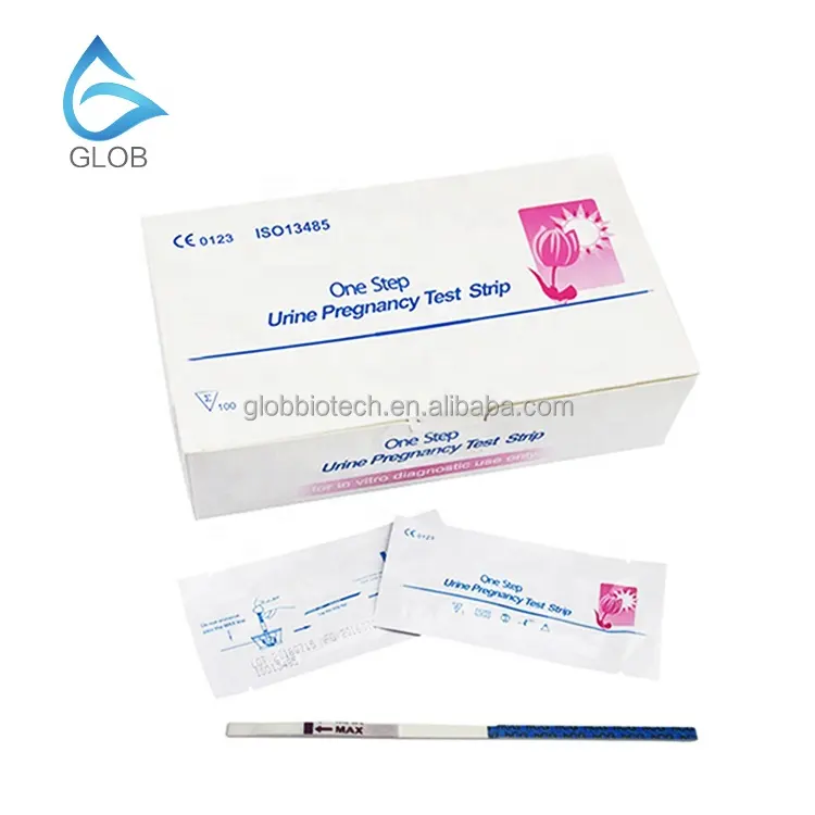 Kit de diagnostic in vitro d'urine de bandelette de test de grossesse HCG 2.5mm