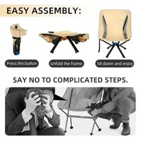 Chaise de camping pliable moderne en aluminium personnalisée avec design empilable pour une utilisation en extérieur et en jardin