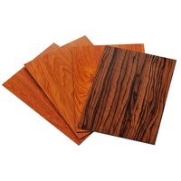Impermeable 3mm 4mm Grano de madera ACM Tablero ACP Alucobond Paneles compuestos Panel de pared de decoración de aluminio