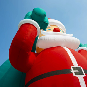 Père Noël gonflable <span class=keywords><strong>géant</strong></span> de 26 pieds avec éclairage LED pour la publicité de Noël, les festivals, les anniversaires et les événements - Product Image 4