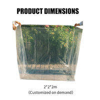 Doublure de carton transparente et imperméable, sac carré en PE épaissi, anti-poussière pour l'emballage de marchandises, protection des conteneurs d'expédition