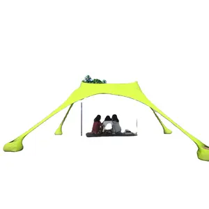 Fabriek Prijs Grote Onderdak Paraplu Stand Cover Tent Leisure Manieren Custom Ontwerp Gedrukt Strand Zonnescherm Paraplu Outdoor Furnitu