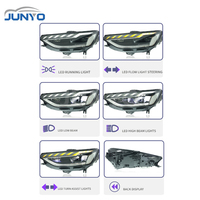 Kit de rénovation de phares LED Junyo pour Audi A4 2020-2024, phares de haute qualité avec lentilles LED, feux de jour