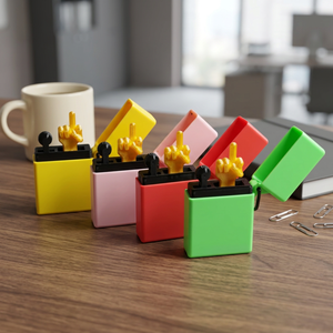 Modelo de Dedo Medio Impreso en 3D para Bromas |   Divertido Regalo de Cumpleaños, Decoración de Escritorio, Encendedor para Dejar de Fumar, Caja Sorpresa de Juguetes - Product Image 2