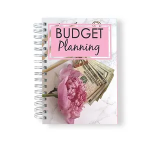 Planificador de objetivos mensual personalizado, libro de trabajo financiero en espiral, rastreador de gastos de deuda, Impresión de planificador de presupuesto