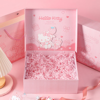 Boîte Cadeau de Remise de Diplôme Nouveau Style 2026 – Boîte Rectangulaire Vide en Carton Rose à Motif Dessin Animé pour Anniversaires
