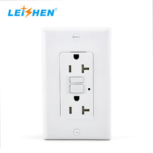 Prise de courant murale américaine à 2 sorties GFCI 20A TR Prise d'auto-test résistante à l'inviolabilité avec interrupteur - Product Image 2