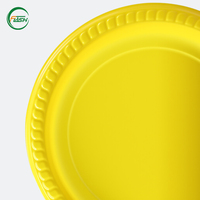 Assiettes jetables élégantes en plastique robuste de qualité supérieure pour desserts, salades, traiteur, fêtes et mariages