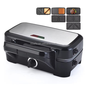 Aifa 7 6 en 1 Offre Spéciale gaufrier électrique profond et gril <span class=keywords><strong>à</strong></span> sandwich avec 3 en 1 plaques antiadhésives détachables - Product Image 3