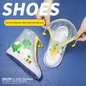 Bottes de pluie pour enfants imperméables à l'eau et à la boue, transparentes, réutilisables, antidérapantes, pliables, fermeture éclair, amazon Offre Spéciale