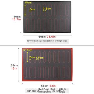 <span class=keywords><strong>Tapis</strong></span> de cuisson double face en <span class=keywords><strong>silicone</strong></span> et fibre de verre, multi-tailles, creux, biodégradable, pour macarons et éclairs (type Silpat) - Product Image 5