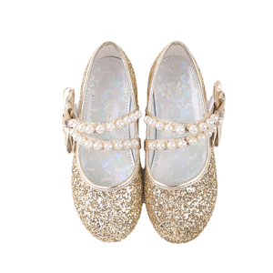 2025 Nouvelles Chaussures de Princesse de <span class=keywords><strong>Boutique</strong></span> Tendance pour Filles, Semelle Souple en Cuir, Chaussures Plates de Cérémonie avec Nœud et Perle, Pour Printemps Automne, Enfants et Tout-Petits - Product Image 2