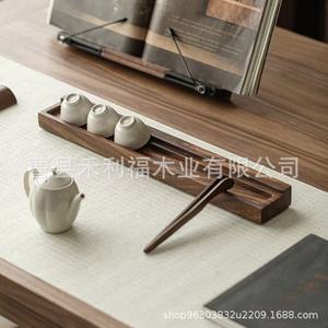 Walnut Wood <b>Tea</b> Tray Solid Wood 1 Layer For Kung Fu <b>Tea</b> <b>Set</b> With Teapot And Cups - Product Image 1