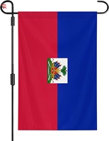Ensemble de football avec drapeau haïtien, t-shirt, chapeau et pendentif carte pour les fans d'événements sportifs – Cadeau idéal pour encourager les supporters – Vente chaude