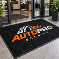 Tapis de porte commercial HM avec logo, surface en nylon, lavable, antidérapant, avec support en caoutchouc, tapis d'accueil intérieur robuste, tailles personnalisées