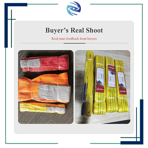 安価なスリング安全率4:1、1～10mポリエステル製リフティングベルト、3トンウェビングスリング、長さカスタマイズ可能 - Product Image 6