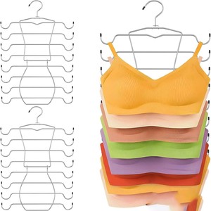 D5557 Organisateur <span class=keywords><strong>de</strong></span> placard pour soutiens-gorge et lingerie, idéal pour caracos, cravates, maillots <span class=keywords><strong>de</strong></span> <span class=keywords><strong>bain</strong></span>, robes à bretelles, débardeurs – Cintre gain <span class=keywords><strong>de</strong></span> place pour soutiens-gorge - Product Image 1
