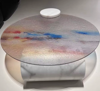 Table basse en verre au design moderne et minimaliste pour la maison, durable, facile à nettoyer, meubles de salon