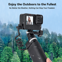 Vente Flash : Cache-batterie latéral étanche à la pluie et à la neige pour GoPro Hero 13/12/11/10/9 – Chargez pendant la prise de vue – Accessoire pour Vlog en extérieur