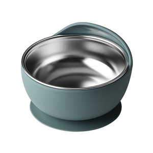 Bol en silicone de qualité alimentaire AIYUAN pour bébé, vaisselle d'alimentation pour bébé, sans BPA, motif de dessin animé - Product Image 4