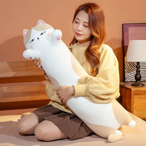 Oreiller de corps pour dormir et câliner, adorable peluche de chat, jouet en peluche de chaton, jouets en peluche d'animaux doux, grands oreillers, oreiller en peluche de chat - Product Image 5