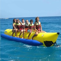 Bateau banane gonflable multi-personnes en PVC pour sports nautiques – Équipement de divertissement aquatique gonflable de haute qualité