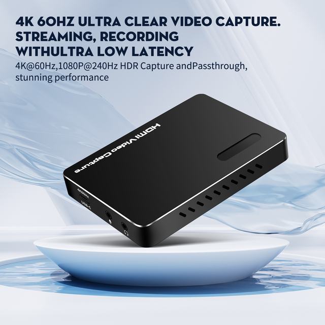 Xput 4K 60Hz HDMI Video Capture Card Low Latency Loop Out Type C Game Recording Device HDMI Input Adapter for Live Streaming