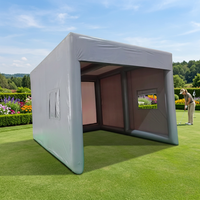 Tente de golf gonflable : Jouez au golf n'importe où avec notre simulateur de golf gonflable portable pour l'entraînement en simulateur.