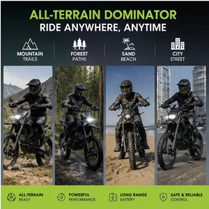 <span class=keywords><strong>Moto</strong></span> électrique tout-terrain 6000W de pointe, 72V, moteur central, 75KM/H, 190Nm de couple, suspension intégrale - Product Image 5