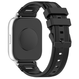 Bracelet de montre intelligente en silicone souple avec motif à rayures et boucle en métal 22MM pour <span class=keywords><strong>Samsung</strong></span> Galaxy Watch3 45MM/pour Xiaomi Watch <span class=keywords><strong>S2</strong></span> - Product Image 5