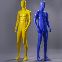 Maniquí de Fibra de Vidrio de Cuerpo Completo en Pose de Pie para Exhibición de Joyería en Tiendas de Ropa Masculina de Alta Gama, para Escaparates y Estantes