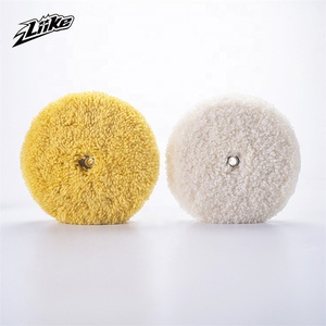 Factory Yellow White 8 Inch 100% <strong>Wool</strong> <strong>Pad</strong> Polishing <strong>Pads</strong> Disc Car Double Side <strong>Wool</strong> <strong>Buffing</strong> <strong>Pad</strong>