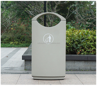 Contenedor de Basura de Acero Inoxidable 201 Resistente a la Corrosión para Parques, Calles, Hoteles y Espacios Públicos