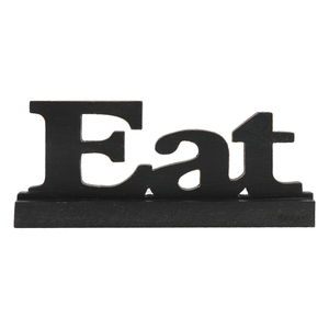 ตัวอักษร<span class=keywords><strong>ไม้</strong></span>ตกแต่งโต๊ะป้ายกินสีดำตัดตามสั่งตกแต่งบ้านแบบชนบทตัวอักษร<span class=keywords><strong>ไม้</strong></span>แบบตั้งยืน - Product Image 1