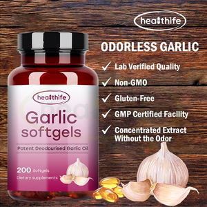 Capsules de gel mou de haute concentration en huile d'<span class=keywords><strong>ail</strong></span> inodore vieillie, à forte teneur en allicine, marque privée, supplément alimentaire OEM - Product Image 4