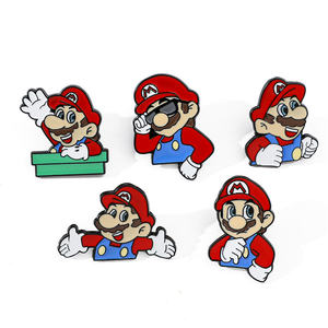 Venta al por mayor lindo Anime <span class=keywords><strong>Mario</strong></span> <span class=keywords><strong>Bros</strong></span> suave esmalte solapa Pin creativo dibujos animados pines regalos - Product Image 1