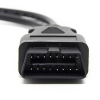Conector OBD 2 Linkyou de 16 Pines Macho a Doble Hembra, Divisor en Y, Cable de Extensión de Diagnóstico, Adaptador para Lector de Códigos, Herramientas de Escaneo, 12-24V