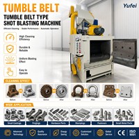 Machine de sablage automatique Q326 avec boîte de vitesses à bande tournante pour le polissage des bielles forgées et l'élimination des traces, haute productivité